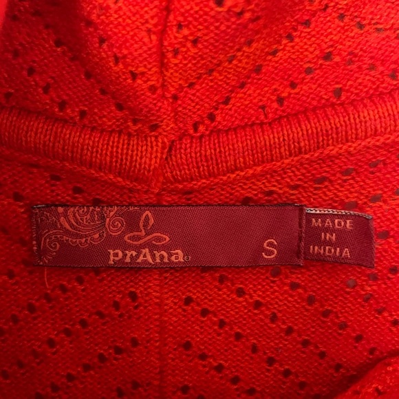 Prana Cedar Orange Pullover Sweater size S - Picture 5 of 11